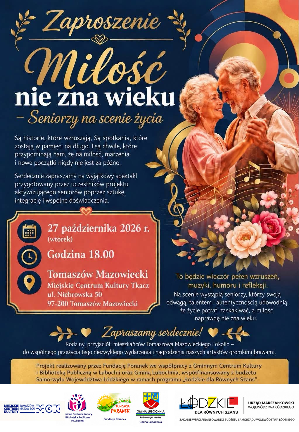 wydarzenie: Miłość nie zna wieku – Seniorzy na scenie życia