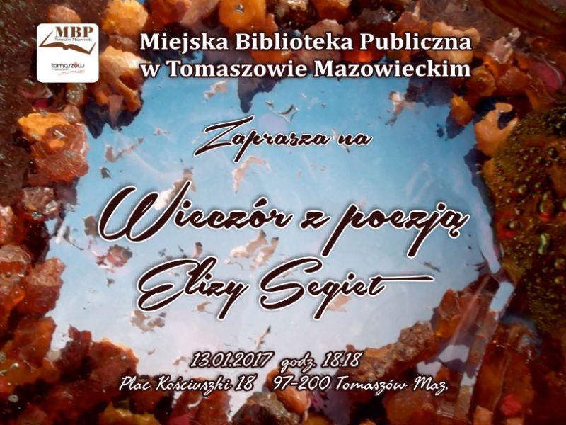 Wieczór z poezją Elizy Segiet 