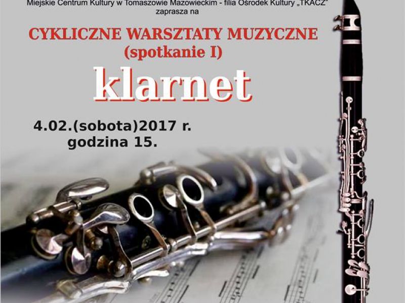 Warsztaty muzyczne – nauka gry na klarnecie