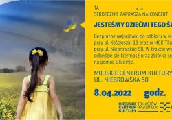 Solidarni z Ukrainą – zaproszenie na koncert
